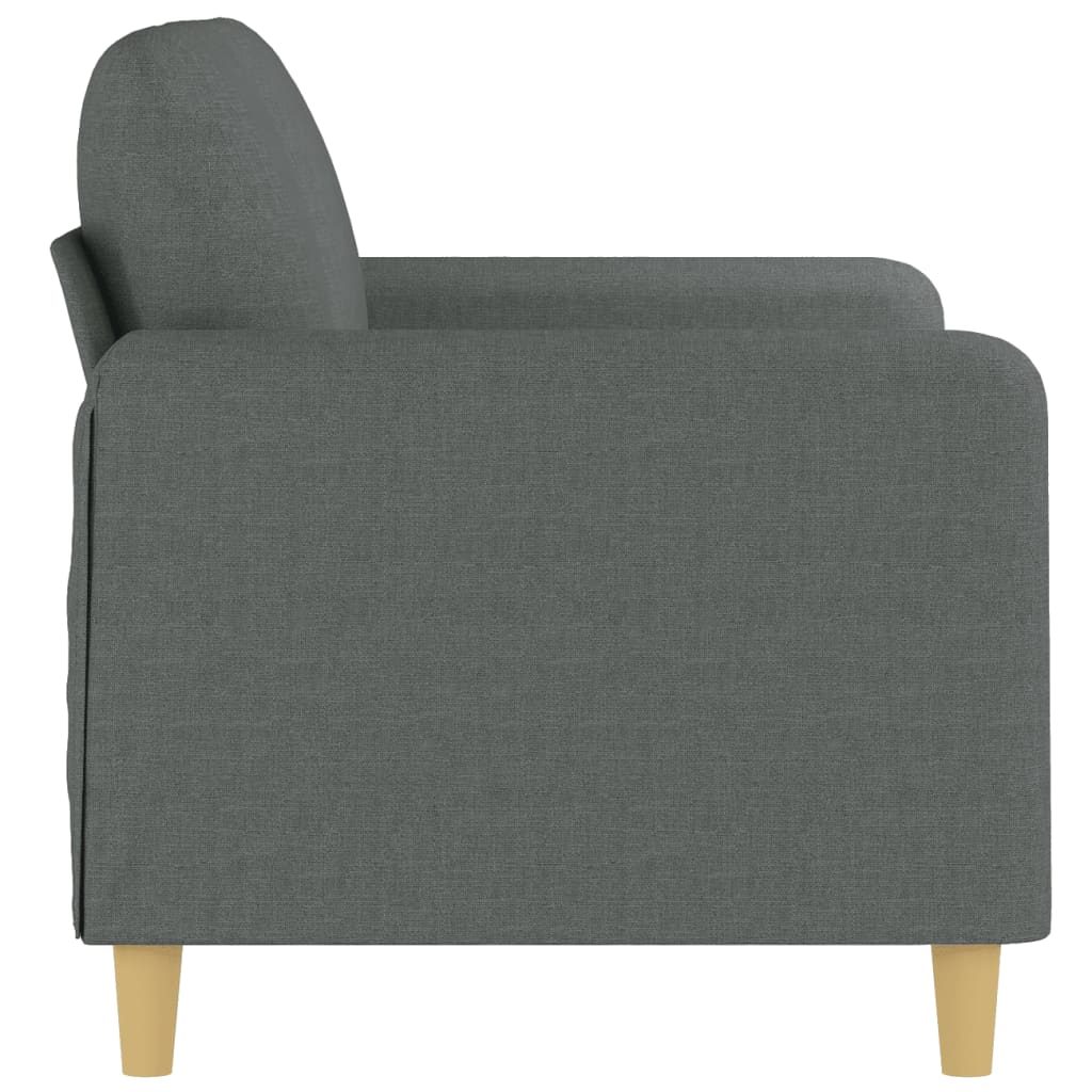 Canapé à 2 places Gris foncé 120 cm Tissu - XIOS