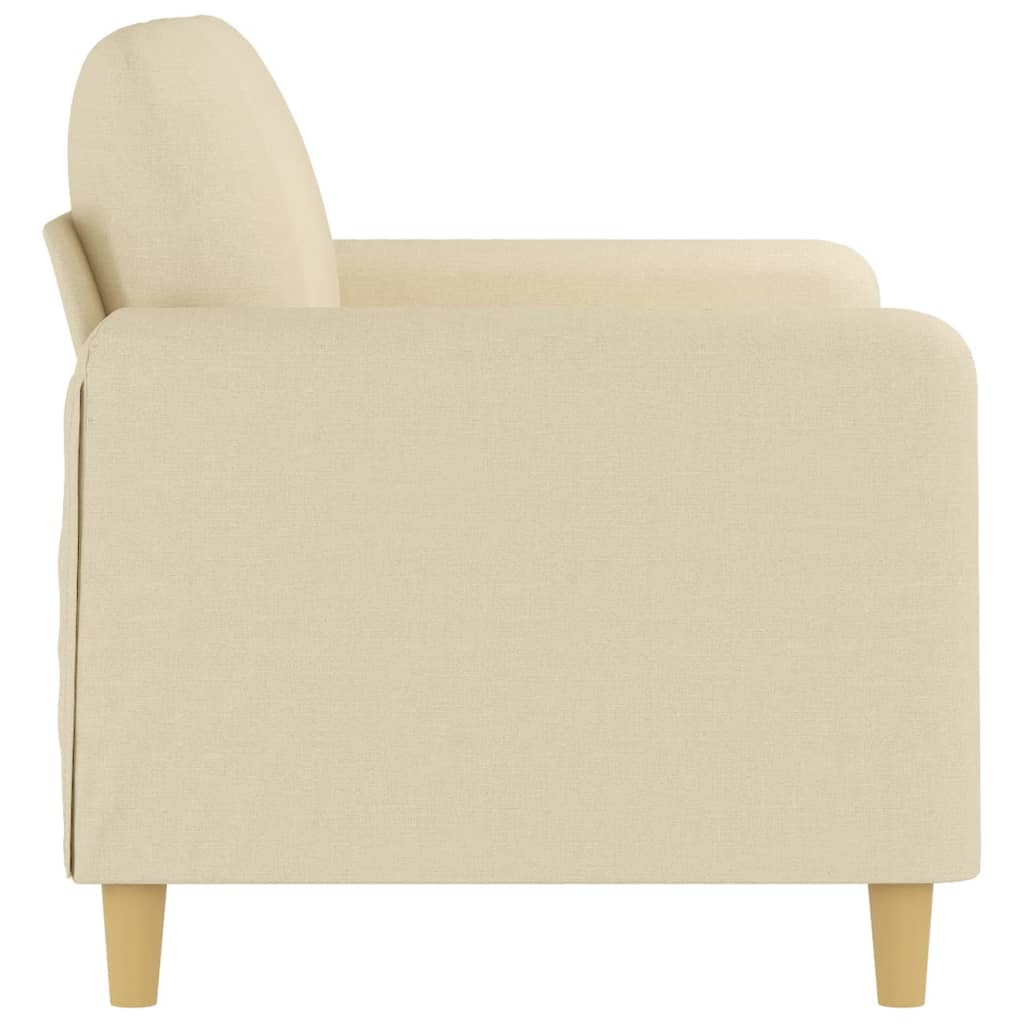 Canapé à 2 places Crème 120 cm Tissu - XIOS