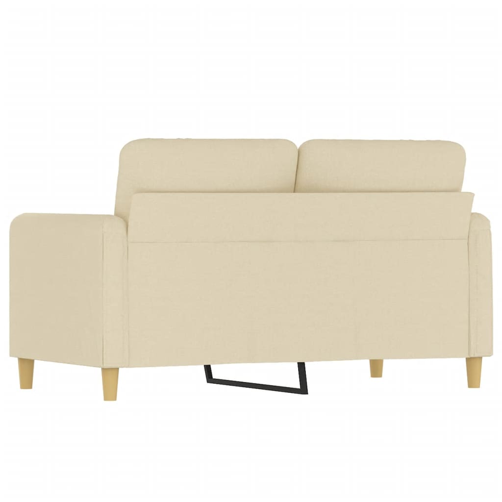 Canapé à 2 places Crème 120 cm Tissu - XIOS