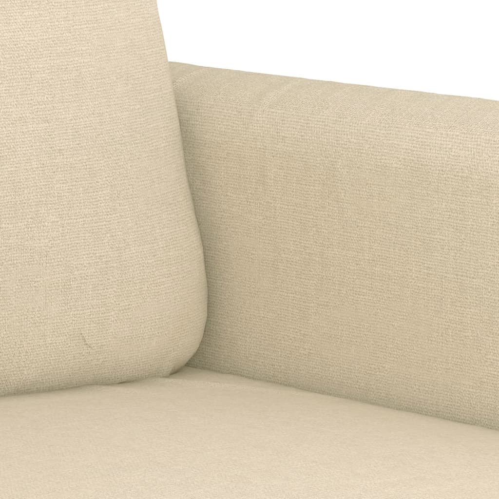 Canapé à 2 places Crème 120 cm Tissu - XIOS