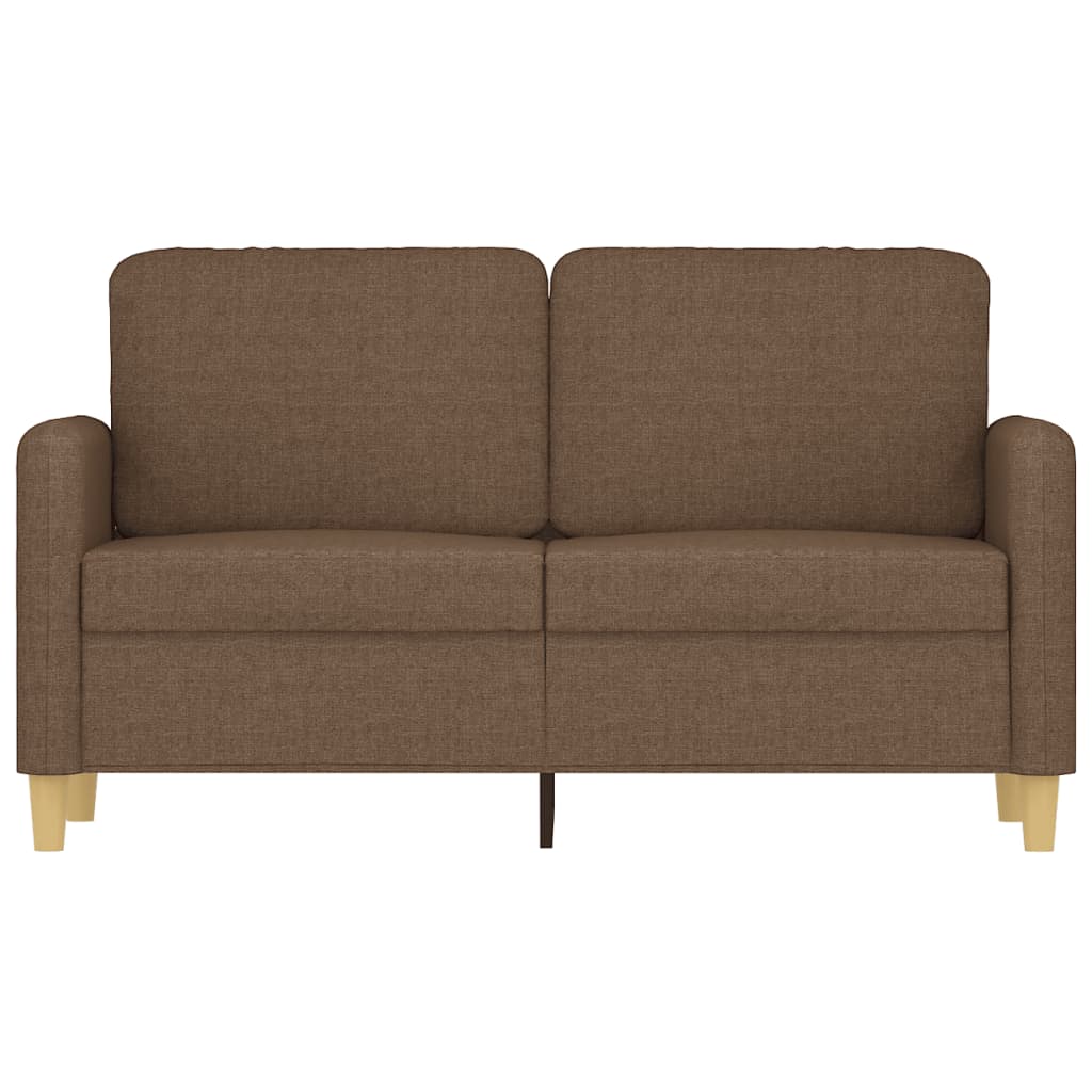 Canapé à 2 places Marron 120 cm Tissu - XIOS