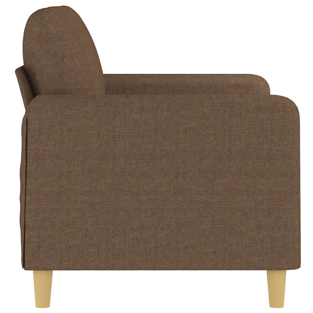 Canapé à 2 places Marron 120 cm Tissu - XIOS