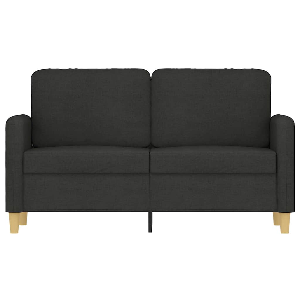 Canapé à 2 places Noir 120 cm Tissu - XIOS