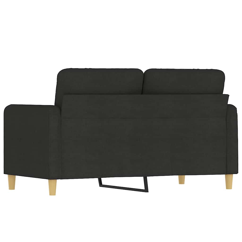 Canapé à 2 places Noir 120 cm Tissu - XIOS