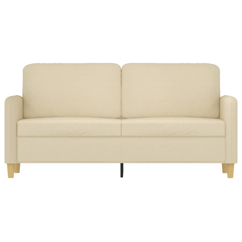 Canapé à 2 places Crème 140 cm Tissu - XIOS