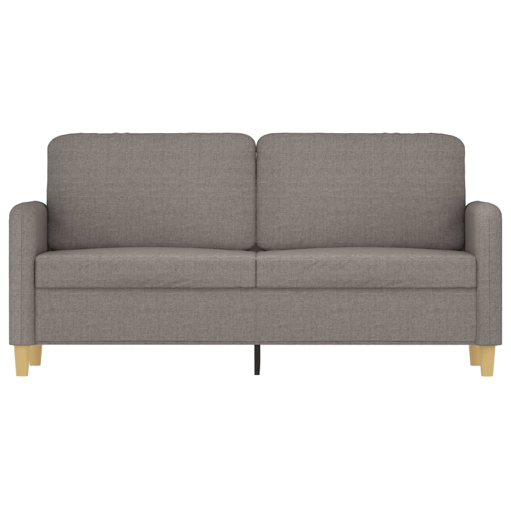 Canapé à 2 places Taupe 140 cm Tissu - XIOS
