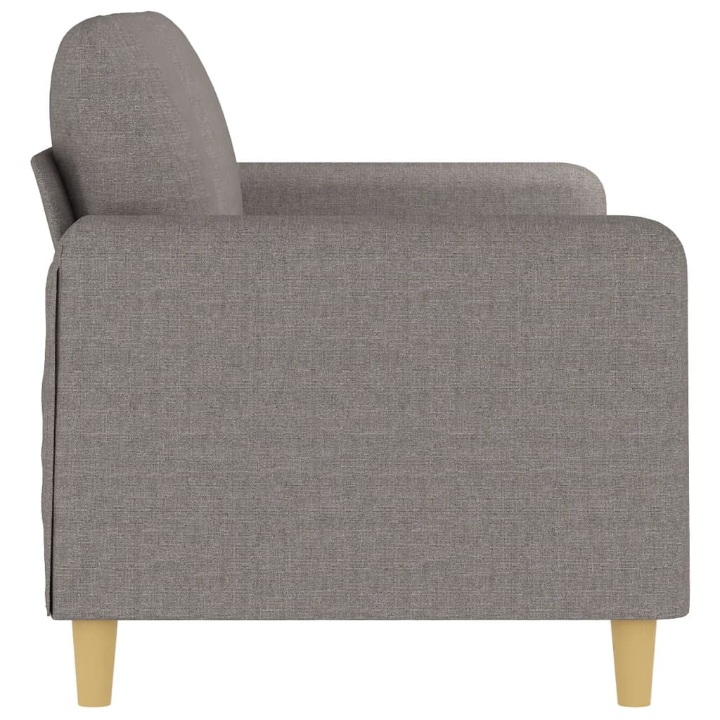 Canapé à 2 places Taupe 140 cm Tissu - XIOS