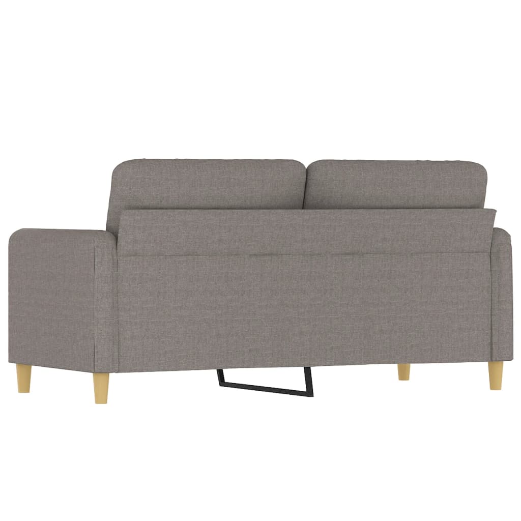 Canapé à 2 places Taupe 140 cm Tissu - XIOS