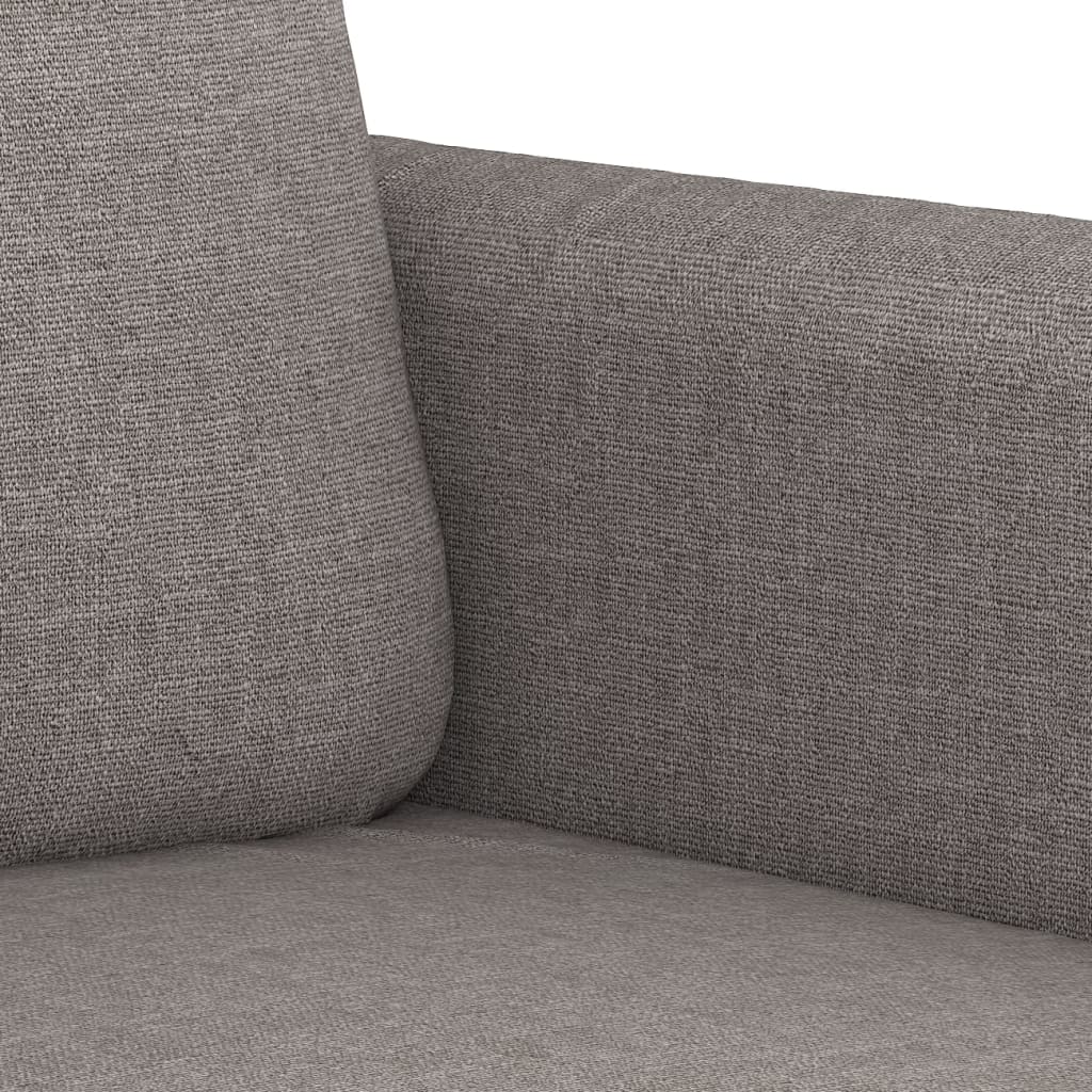 Canapé à 2 places Taupe 140 cm Tissu - XIOS