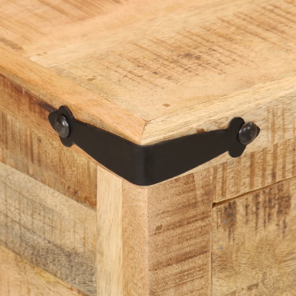 Table de chevet 40x40x50 cm bois de manguier massif - XIOS