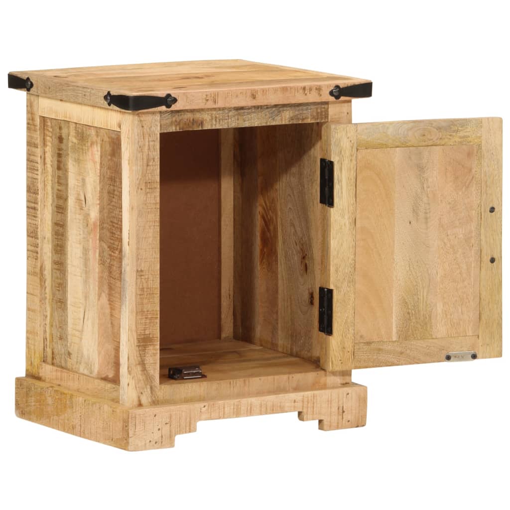 Table de chevet 40x35x50 cm bois de manguier massif - XIOS