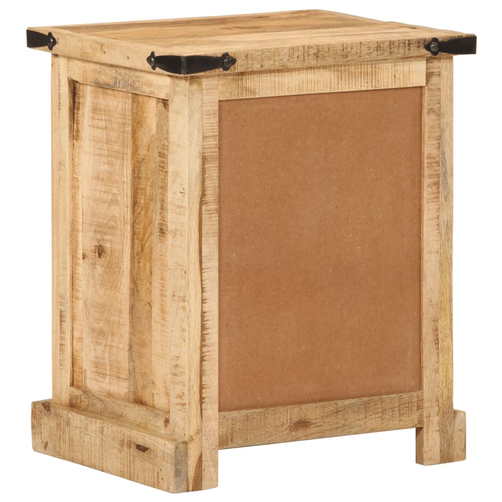 Table de chevet 40x35x50 cm bois de manguier massif - XIOS