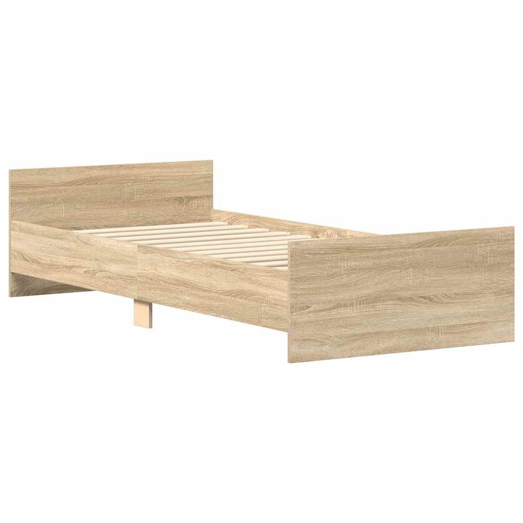 Cadre de lit sans matelas chêne sonoma 90x200 cm - XIOS