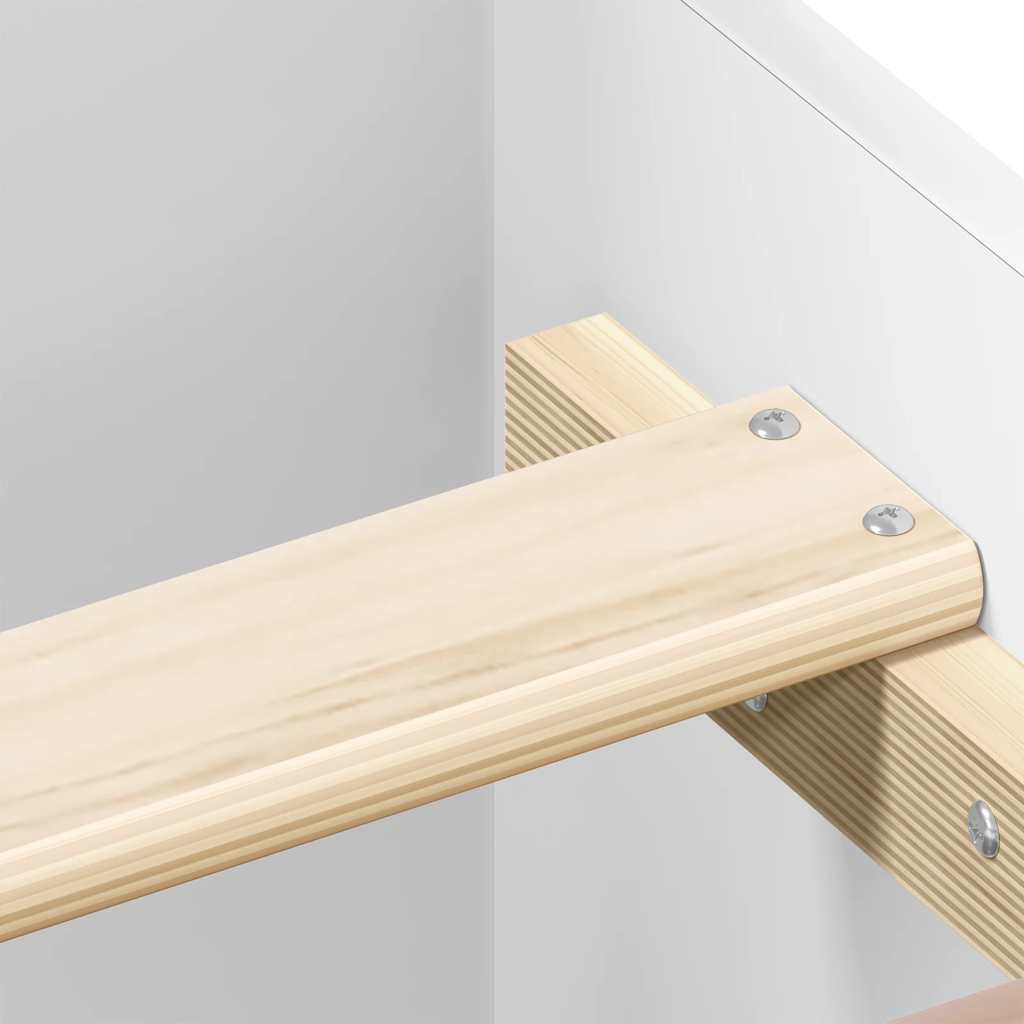 Cadre de lit sans matelas blanc 100x200 cm bois d'ingénierie - XIOS