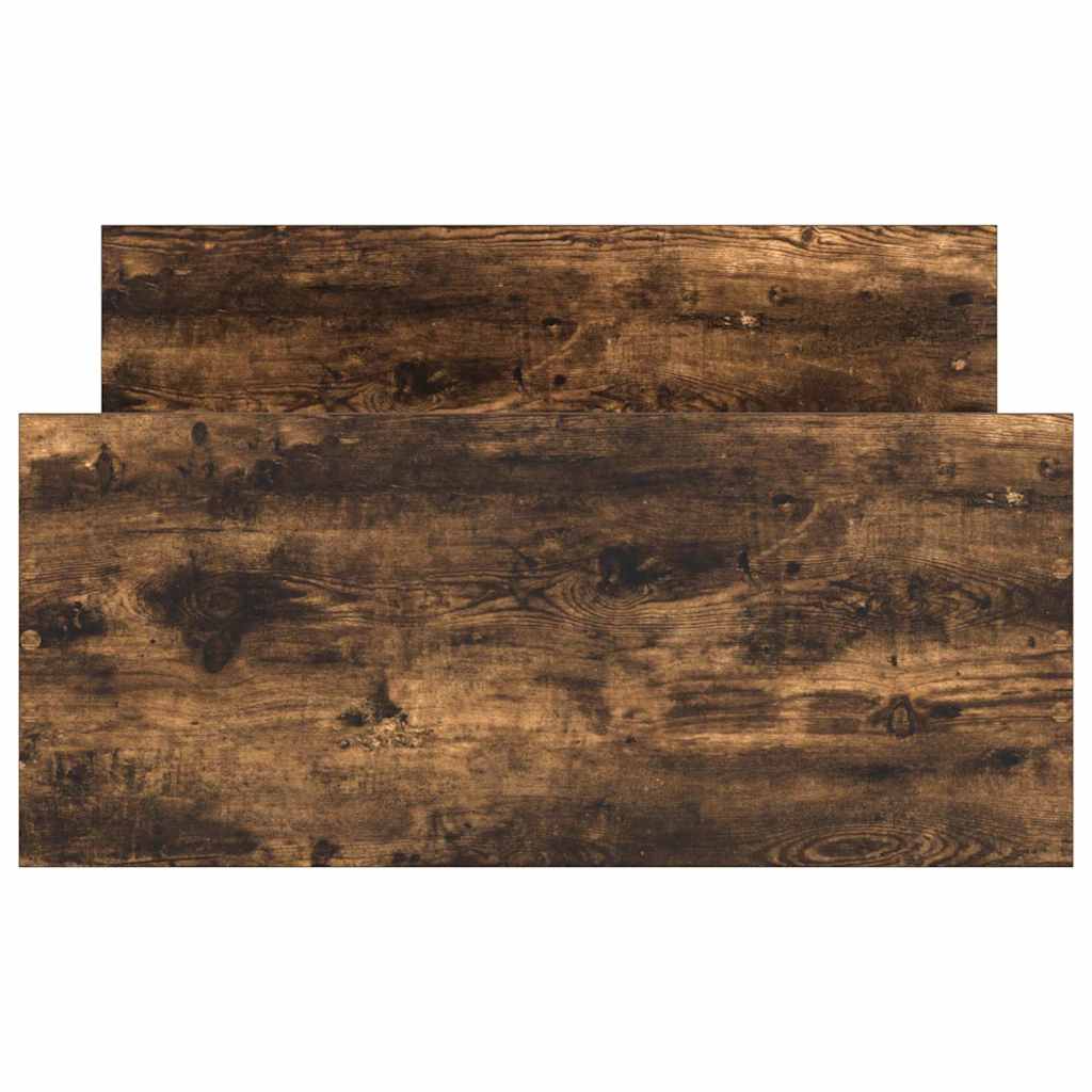 Cadre de lit sans matelas chêne fumé 90x190cm bois d'ingénierie - XIOS