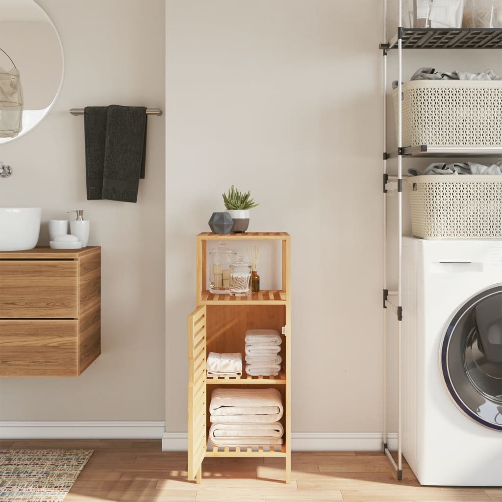 Armoire de salle de bain avec étagère 36x33x87 cm bambou - XIOS