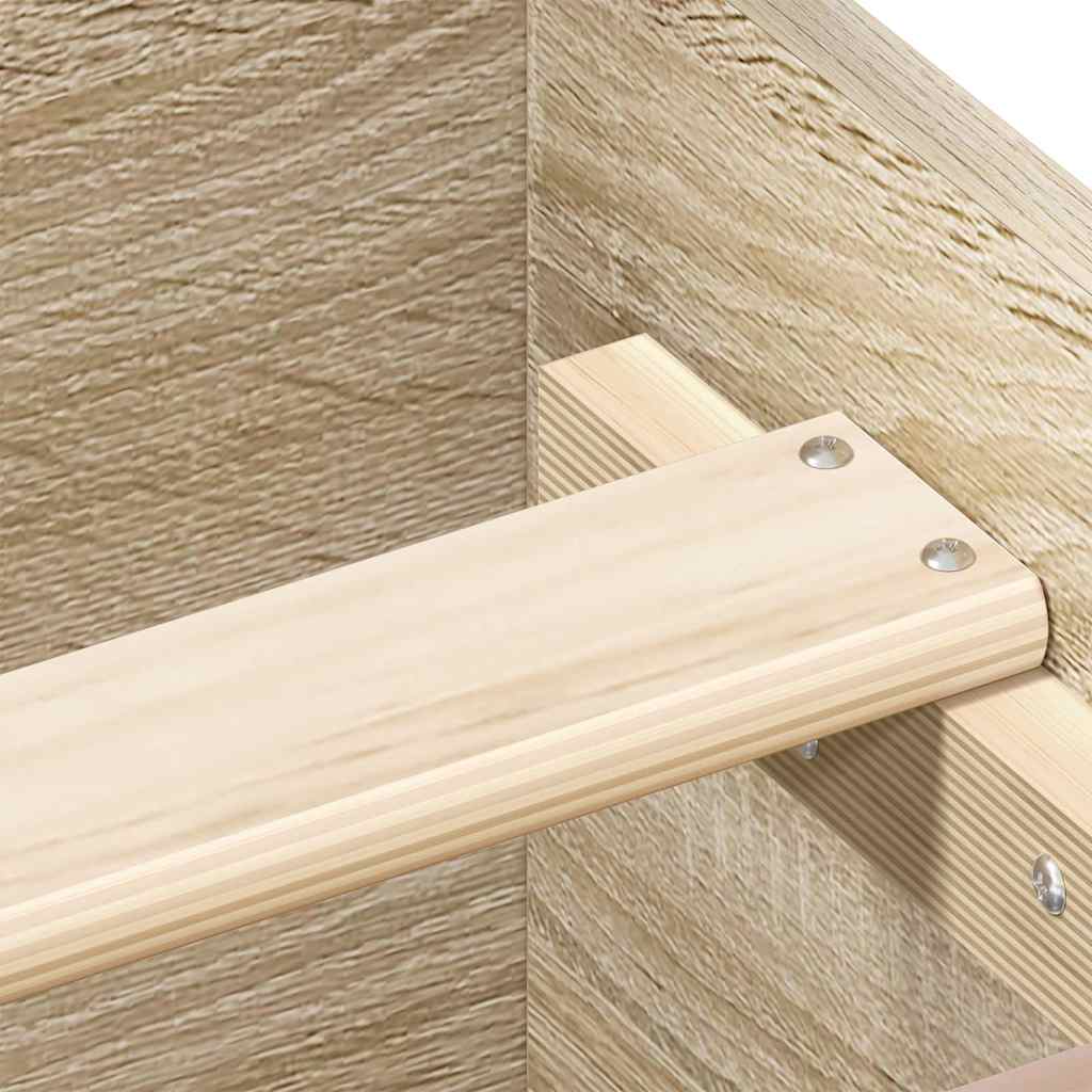 Cadre de lit sans matelas chêne sonoma 200x200 cm - XIOS