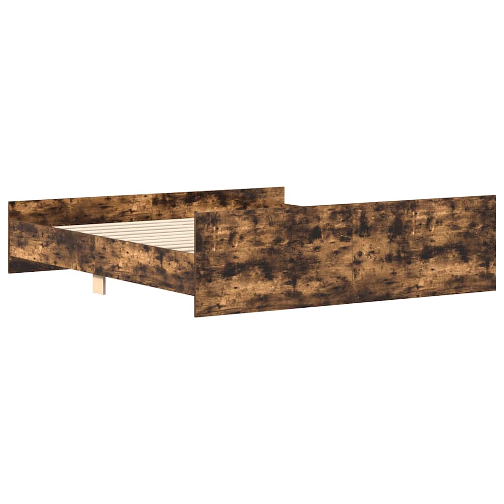 Cadre de lit sans matelas chêne fumé 200x200 cm - XIOS
