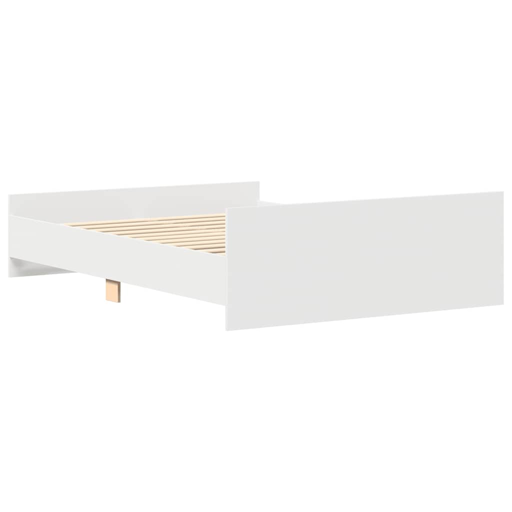 Cadre de lit sans matelas blanc 120x200 cm - XIOS