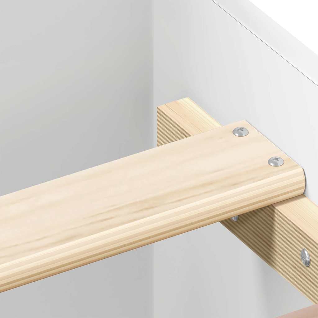 Cadre de lit sans matelas blanc 150x200 cm - XIOS