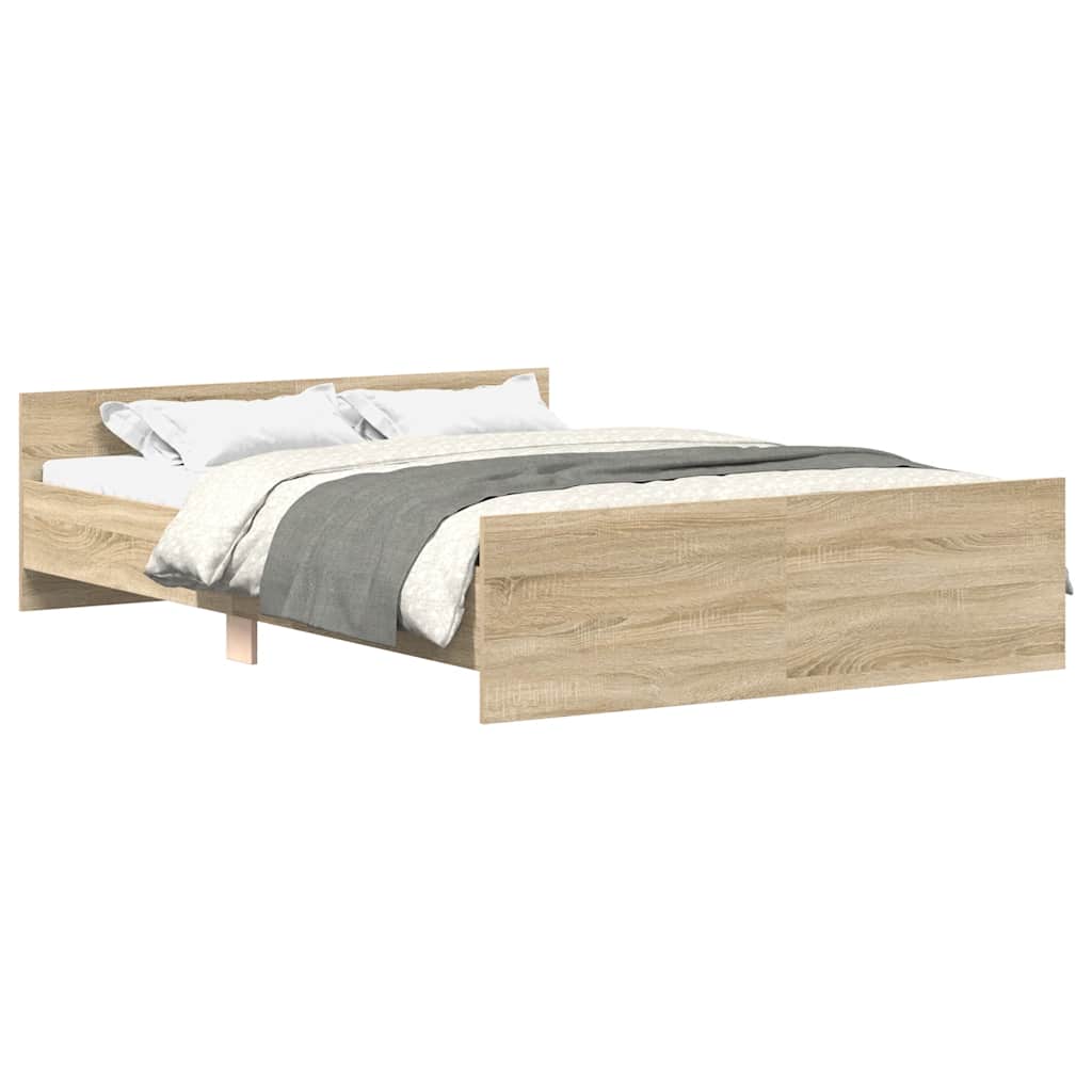 Cadre de lit sans matelas chêne sonoma 150x200 cm - XIOS