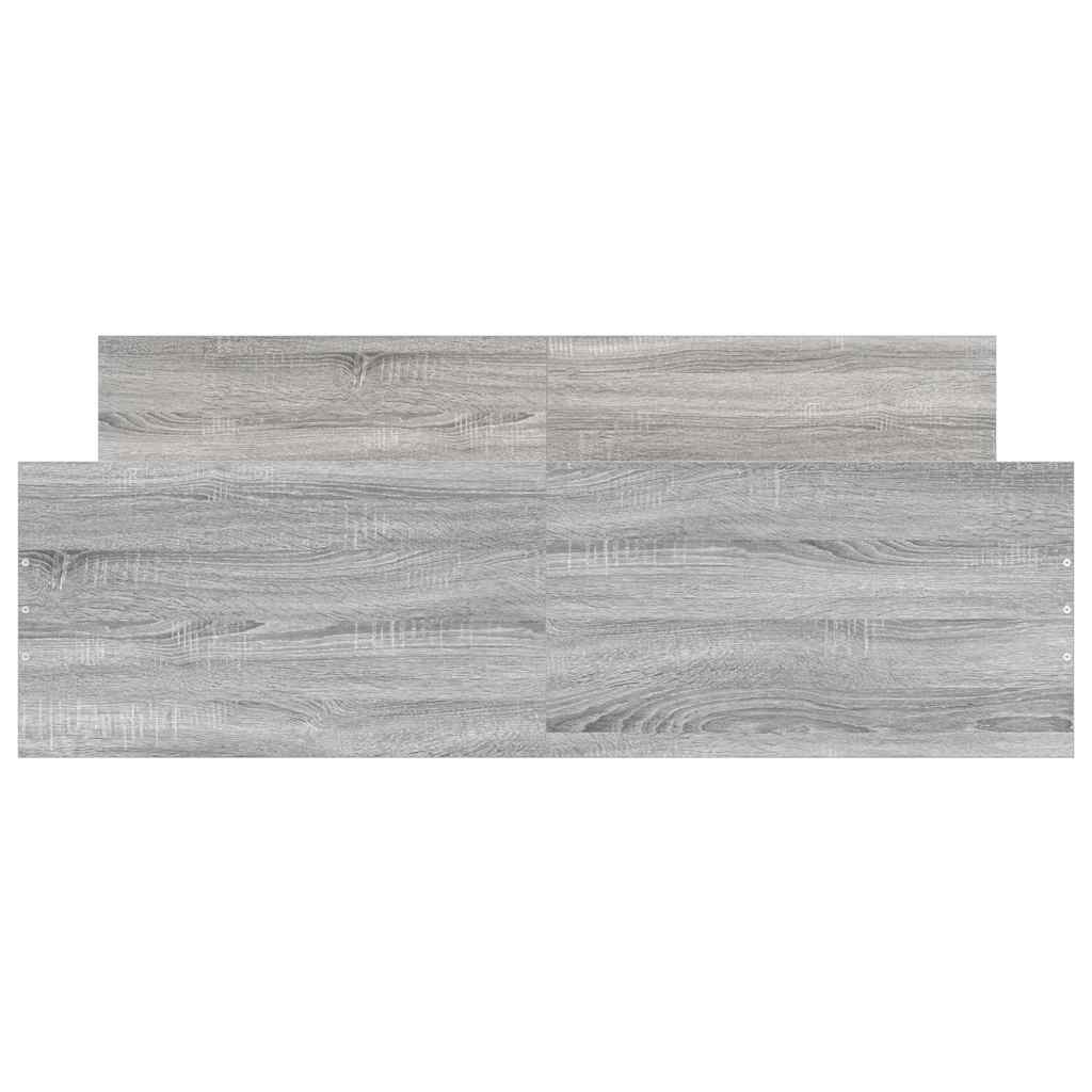 Cadre de lit sans matelas sonoma gris 150x200 cm - XIOS