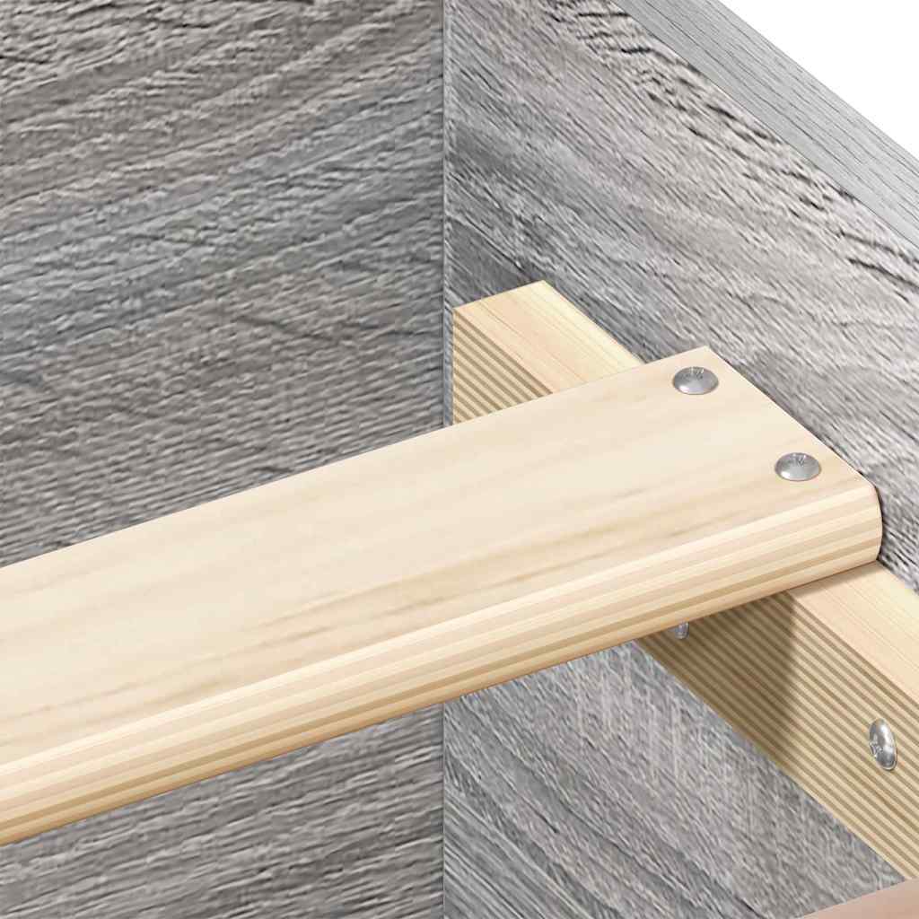 Cadre de lit sans matelas sonoma gris 150x200 cm - XIOS