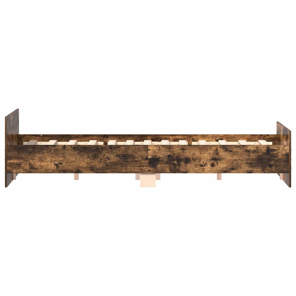 Cadre de lit sans matelas chêne fumé 160x200 cm - XIOS