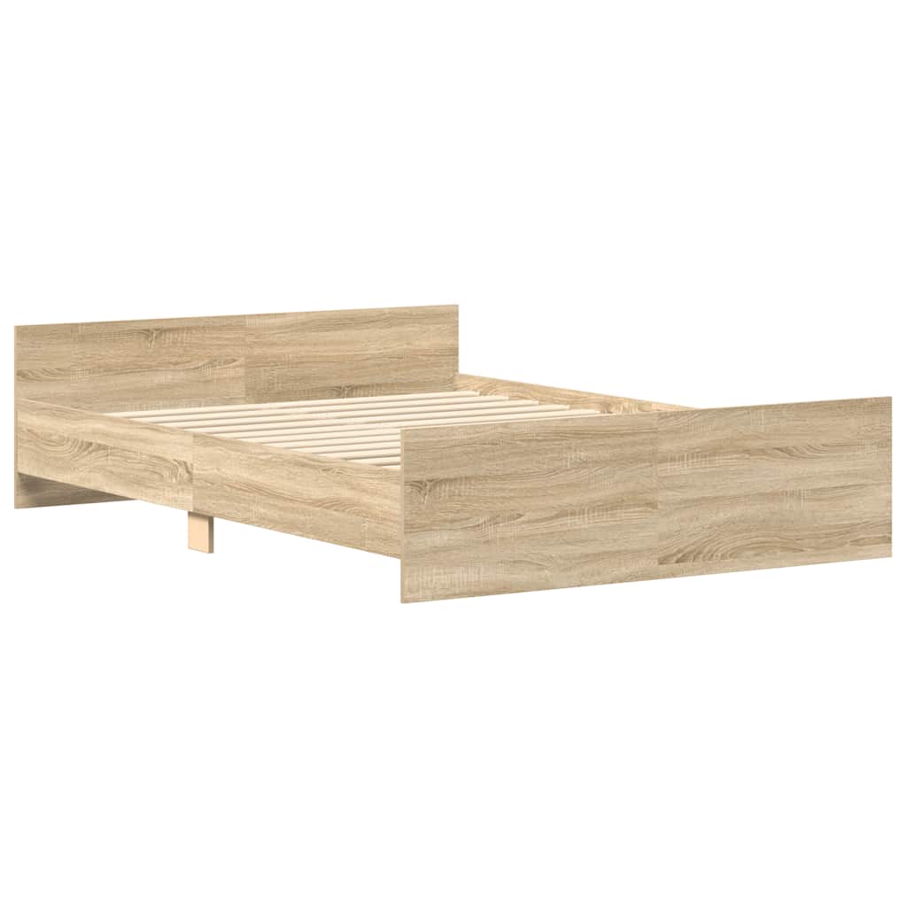 Cadre de lit sans matelas chêne sonoma 140x190 cm - XIOS