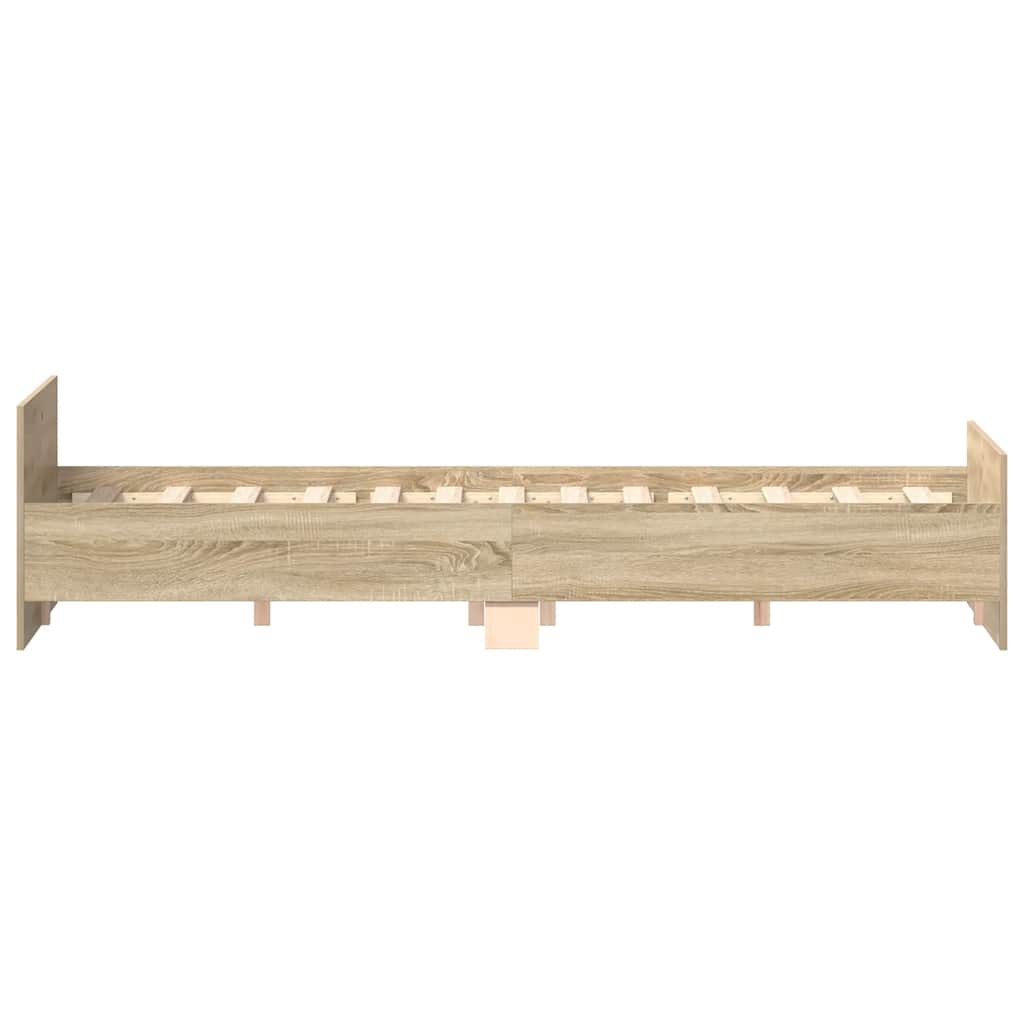 Cadre de lit sans matelas chêne sonoma 140x190 cm - XIOS