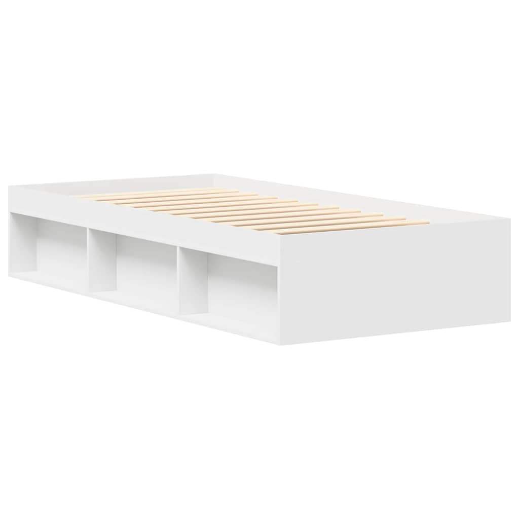 Cadre de lit sans matelas blanc 100x200 cm - XIOS