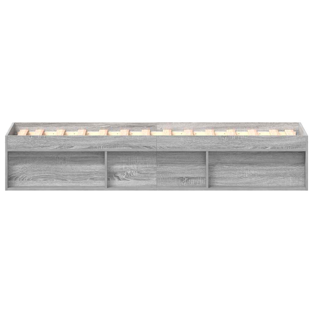 Cadre de lit sans matelas sonoma gris 100x200 cm - XIOS