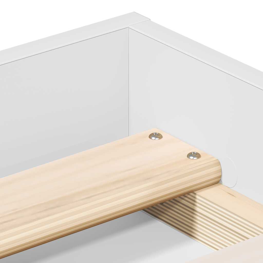 Cadre de lit sans matelas blanc 140x200 cm - XIOS