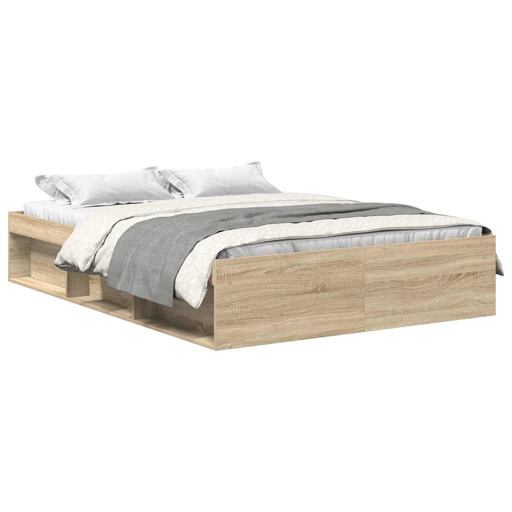 Cadre de lit sans matelas chêne sonoma 140x200 cm - XIOS