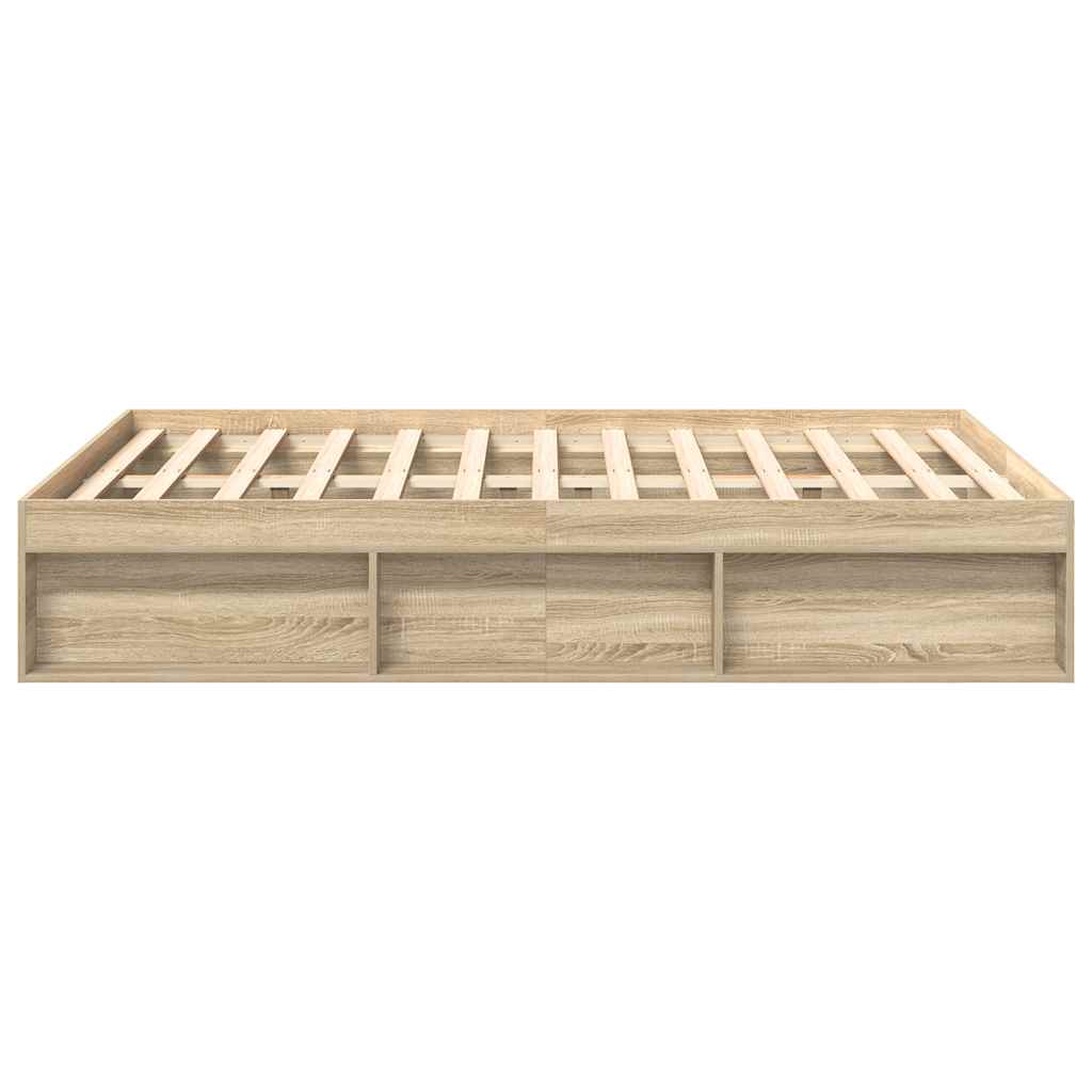 Cadre de lit sans matelas chêne sonoma 140x200 cm - XIOS