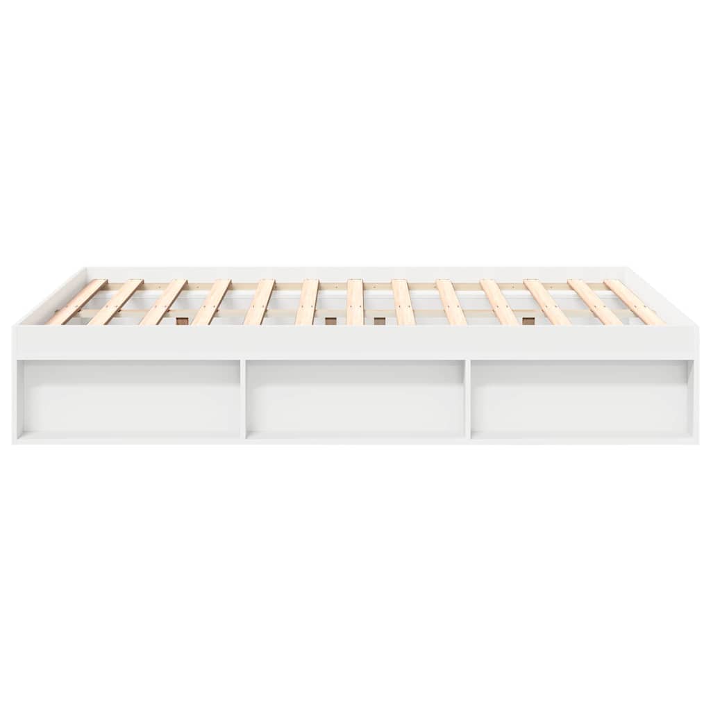 Cadre de lit sans matelas blanc 150x200 cm - XIOS