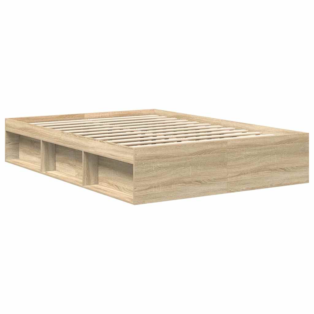 Cadre de lit sans matelas chêne sonoma 150x200 cm - XIOS