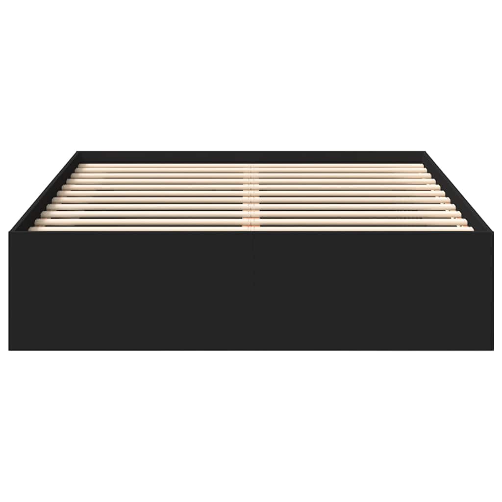 Cadre de lit sans matelas noir 160x200 cm - XIOS