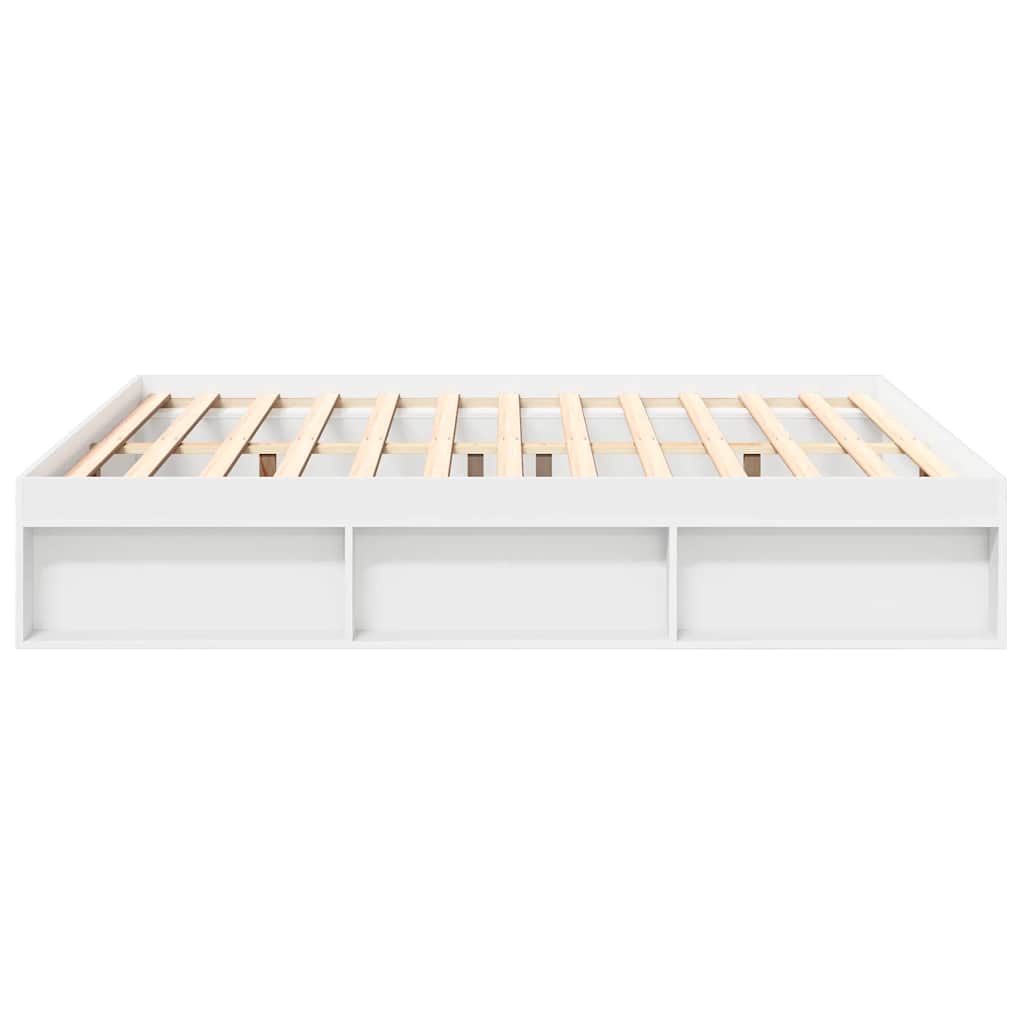 Cadre de lit sans matelas blanc 200x200 cm - XIOS