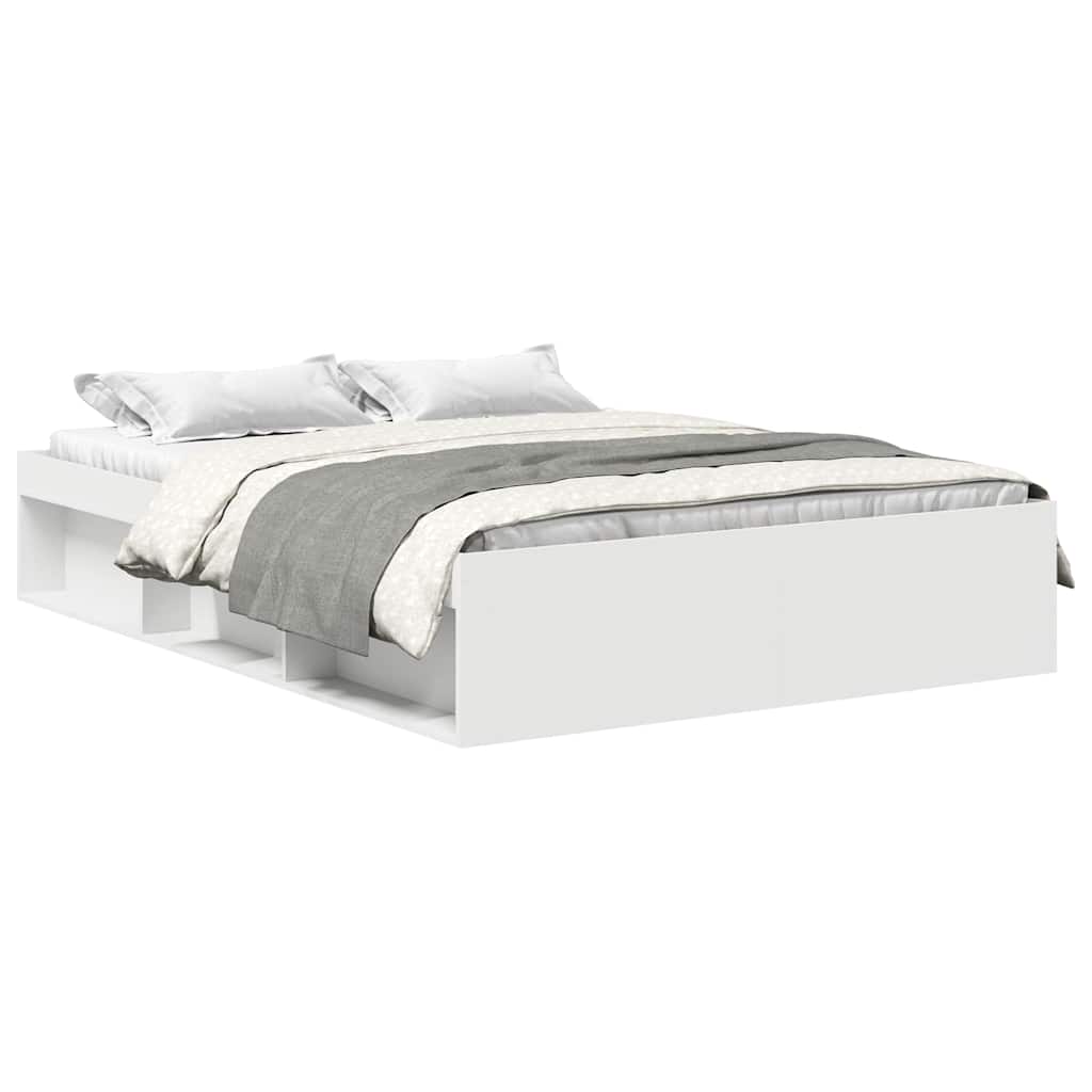 Cadre de lit sans matelas blanc 120x190 cm - XIOS