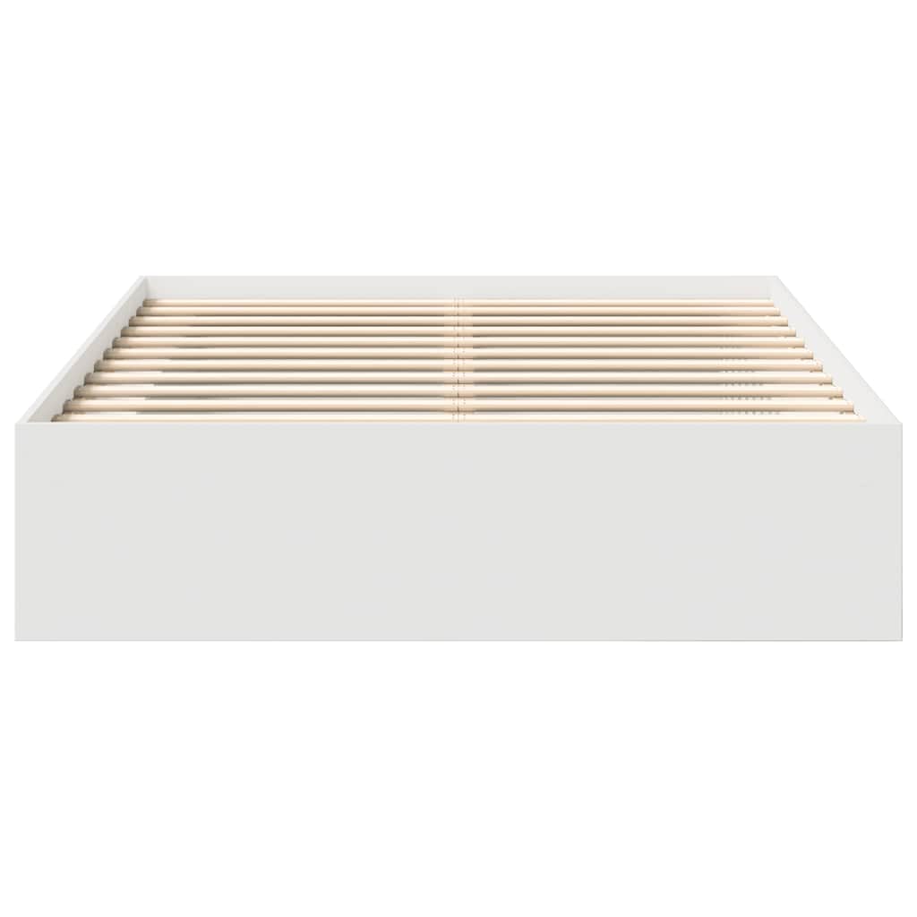 Cadre de lit sans matelas blanc 140x190 cm - XIOS