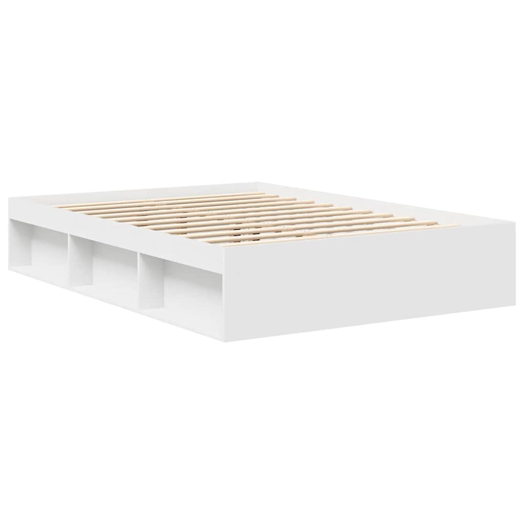 Cadre de lit sans matelas blanc 140x190 cm - XIOS