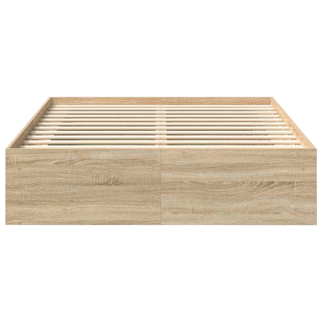 Cadre de lit sans matelas chêne sonoma 140x190 cm - XIOS