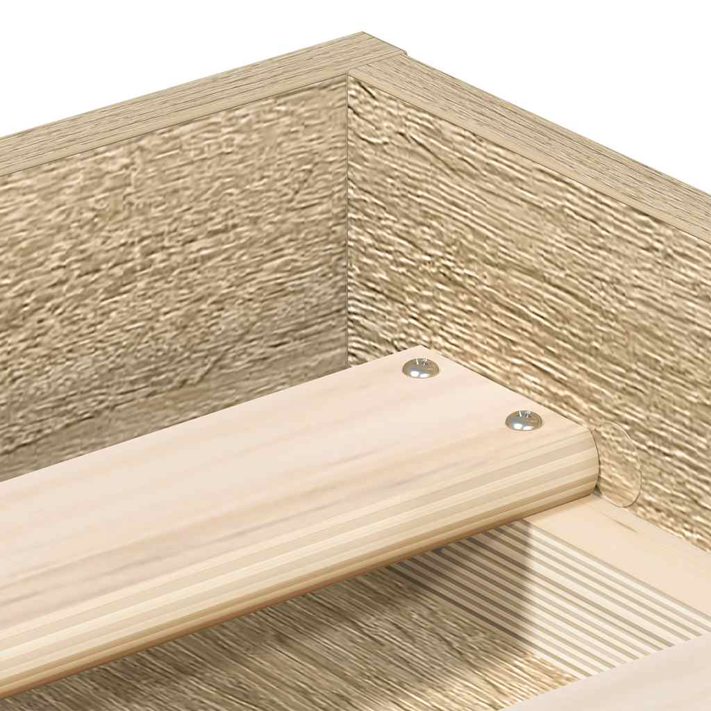 Cadre de lit sans matelas chêne sonoma 140x190 cm - XIOS
