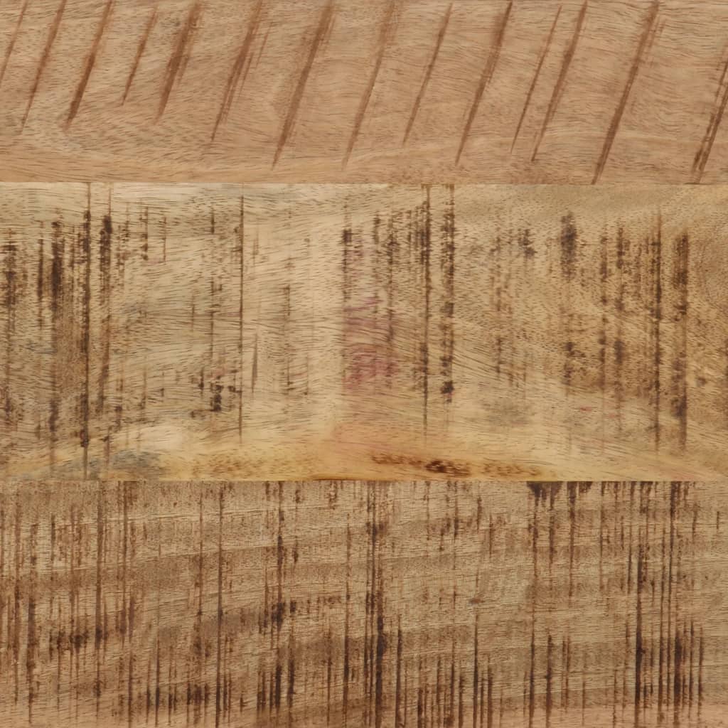 Table console 110x30x75 cm bois de manguier massif brut et fer - XIOS