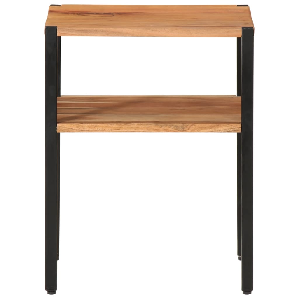 Table d’appoint 35x35x45 cm bois massif d'acacia et fer - XIOS