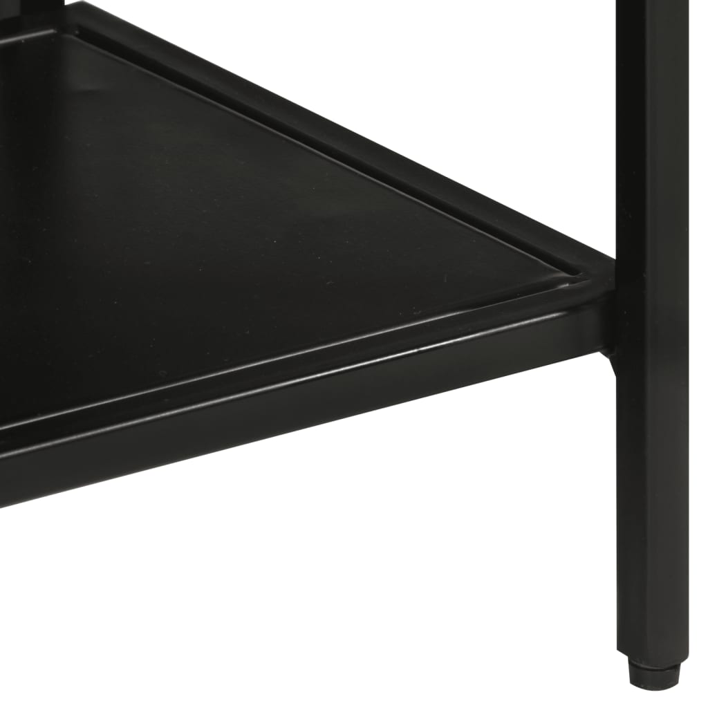 Table console 110x30x75 cm bois de manguier massif brut et fer - XIOS