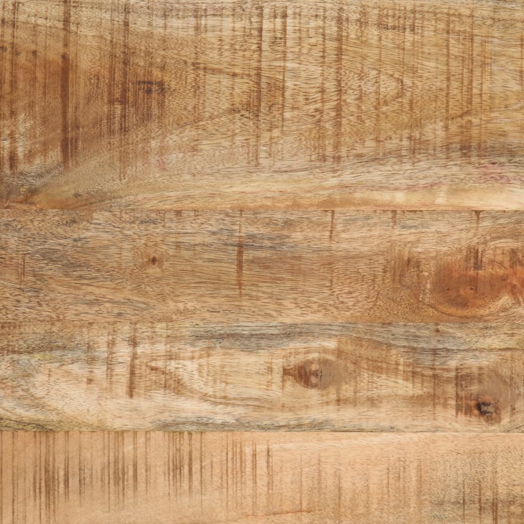 Tables basses gigognes 3pcs bois de manguier massif brut et fer - XIOS