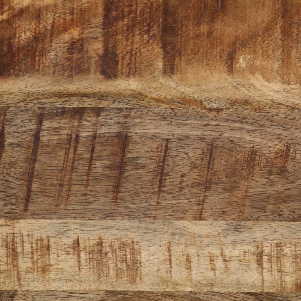 Tables basses gigognes 3pcs bois de manguier massif brut et fer - XIOS