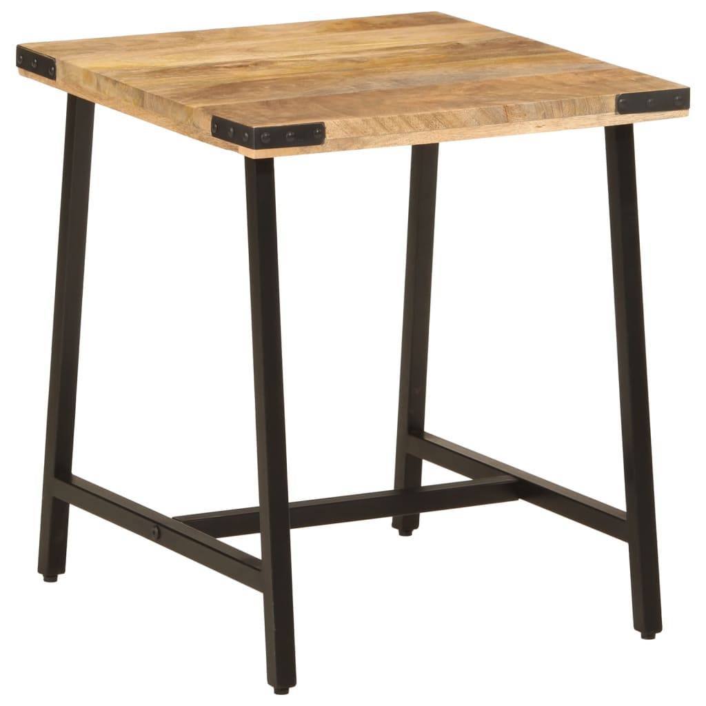 Table d’appoint 45x45x50 cm bois massif de manguier et fer - XIOS